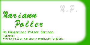 mariann poller business card